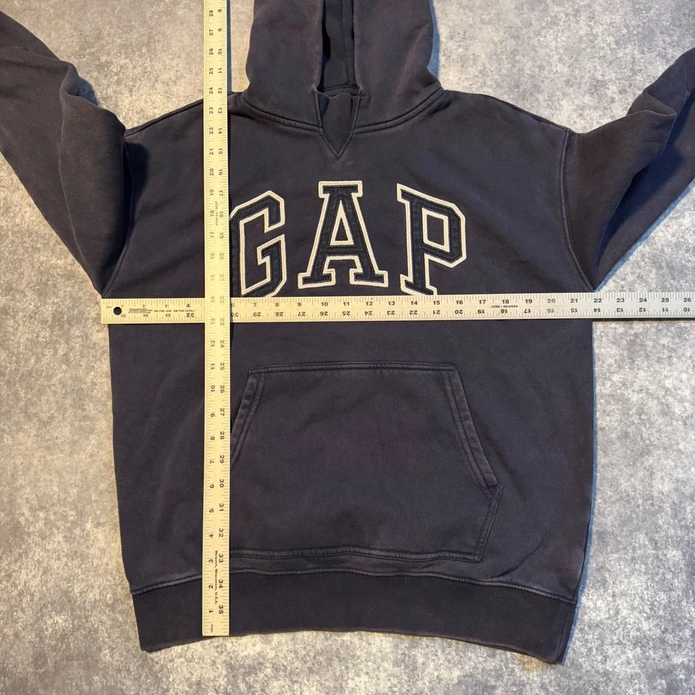 GAP Kids Hoodie Pullover Navy Blue Logo Graphic Size 12‎